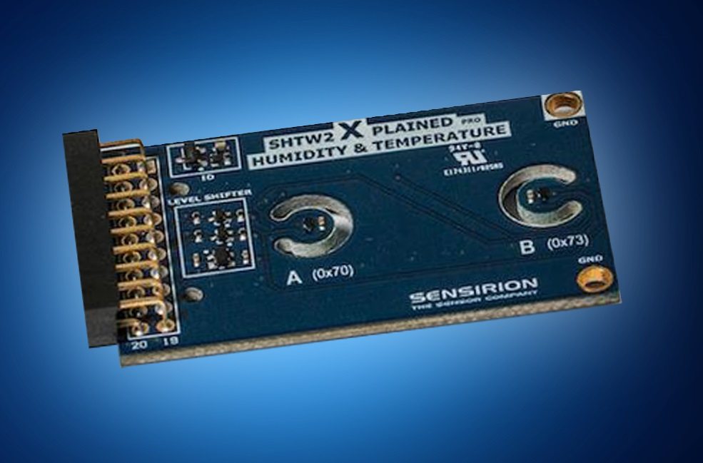 Mouser offers Sensirion’s humidity and temperature extension board