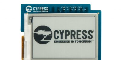 Low power e-paper screen is added to Cypress’ IoT development board