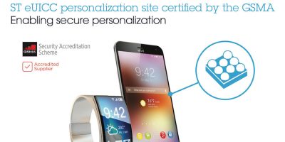 STMicroelectronics Becomes First Chip Maker Accredited by the GSMA to Personalize eSIMs for Mobiles and Connected IoT Devices