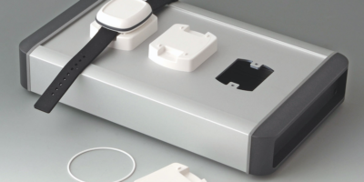Mountable stations for wearable enclosures enable multiple units to be charged at once
