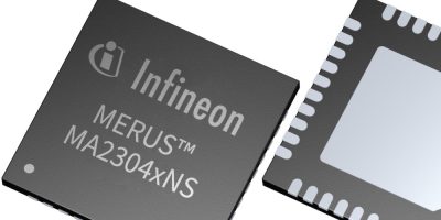 Audio amplifiers with Merus technology maximise battery life, says Infineon