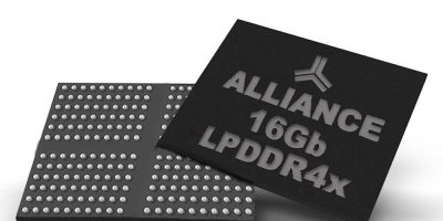 Four LPDDR4X SDRAMs halve power consumption