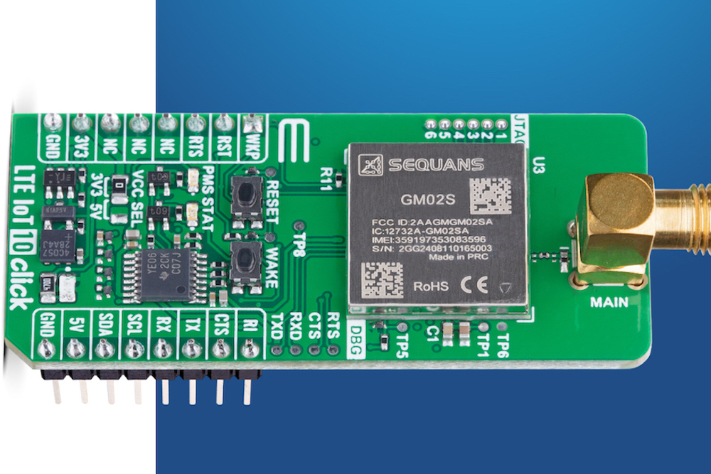 LTE IoT 10 Click Click board from MIKROE provides reliable IoT connectivity