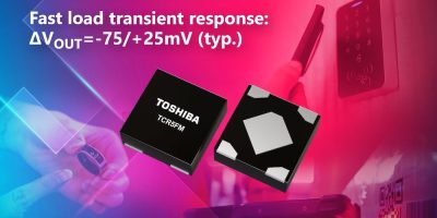 New compact, low-noise LDO regulators from Toshiba