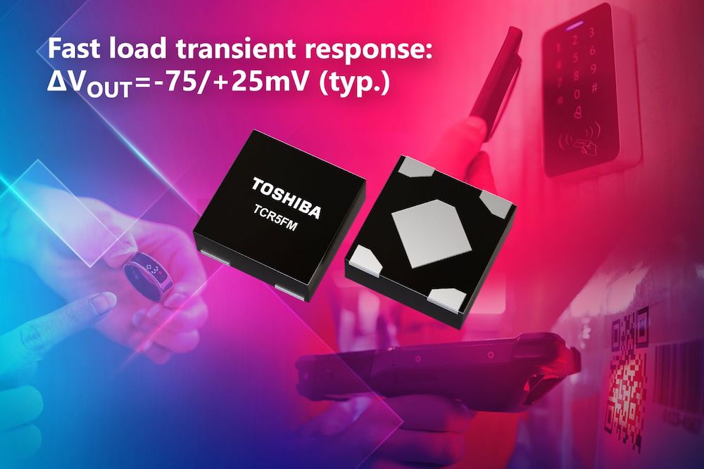 New compact, low-noise LDO regulators from Toshiba