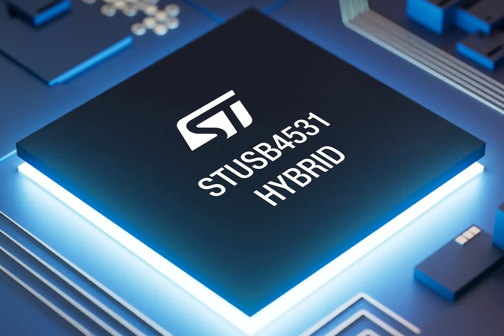 ST’ hybrid controller simplifies full-feature implementation of USB-C sink premium applications