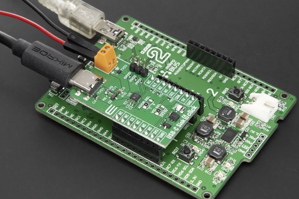 MIKROE USB-C Sink 5 Click adds USB PD power to embedded designs